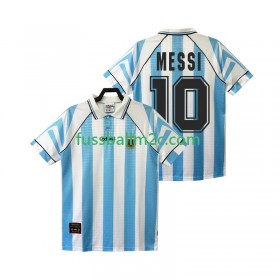 Fußballtrikots Argentinien Lionel Messi 10 Retro Heim Trikotsatz 1996 1997